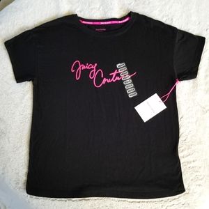 Juicy Couture Sport shirt, Size M, Black/Pink